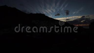 在特内利夫岛上的日升云